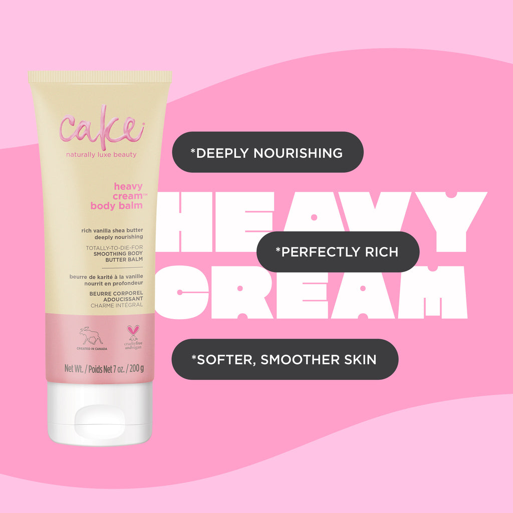 Cake Heavy Cream Body Lotion Hydrate Dry Skin Shea Butter